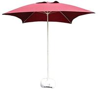 Portable parasols 2M/6.6' Outdoor Patio Square Garden Table Umbrella, for Outdoor Yard, Beach Commercial Event Market, Swimming Pool Side Ou