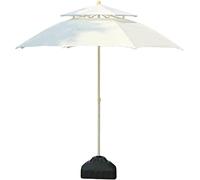 Portable parasols 7.5 Ft Double Top Patio Umbrella Yard, Outdoor Garden, Beach Commercial Event Market, Camping, Pool Side Outdo