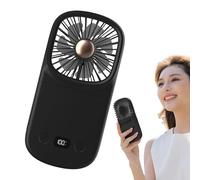 Portable Personal Fan, Folding Table Blower, Digital Display Cooling Gadget, Compact Air Circulator Device, Ideal for Indoor Desk Use, Outdoor Ease, Travel Comfort, Hot Weather Solution