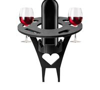 Portable Picnic Table - Outdoor Beverage Stand for Park Beach Gatherings | Lightweight Folding Serving with Cup Holder, Ground Standing Suitable for Garden Patio Lawn Camping Use, 25x25x35 cm