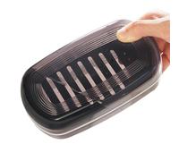 Portable Portable Portasapone Contenitore di Sapone Compatto Vassoio Doppio Strato con Lavello per Campeggio Viaggi Bagno Doccia Hotel Università Vacanze Scuola Esterna