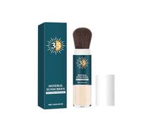 Portable Powder Sunscreen, Waterproof Setting Cream, Oil Control Face Makeup, Long Lasting Matte Finish, Sun Protection, Ideal for Girls, Women, 1.14x1.14x4.53 Inch