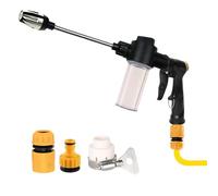 Portable Pressure Washer - Aluminum Lega ABS 37 x 14 cm Lightweight Durable | Handheld 360 Gradi Adjustable Water Sprayer, High Pressure Garden Hose Nozzle | For Car Yard Home Balcony Patio Garage