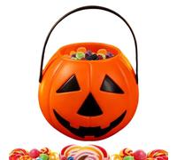 Portable Pumpkin Party Basket - Pumpkin Bucket with Handle