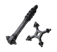 Portable Ratchet Spanner Set - Anti Slip Ergonomic Wrench Tool, Heavy Duty Iron Drill Compatible | Multi Use Bike Repair Electronics Plumbing HVAC Installation DIY Industrial Workshop Equipment