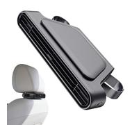 Portable Rechargeable Fan, Adjustable Double Turbine Airflow, Quiet Car Back Seat Cooler, Vehicle Interior Cooling Device, Compact Travel Air Circulator, Cooling Fan for Sedan Van Road Trip Driver