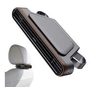 Portable Rechargeable Fan, Adjustable Double Turbine Airflow, Quiet Car Back Seat Cooler, Vehicle Interior Cooling Device, Compact Travel Air Circulator, Cooling Fan for Sedan Van Road Trip Driver