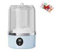 Portable Rechargeable Mini Washing Machine for Underwear, Ye02 Underwear Washer, Small Laundry Machine Ideal for Home, Apartment, Travel (Blue)
