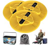 Portable Rechargeable Silent Floating Oxygen Pump, Quiet Aquarium Air Pump with USB Rechargeable Aerator, Dual Outlets for Fish Tank and Bait Bucket, Outdoor Fishing and Power Outages(3Pcs)