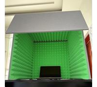 Portable Recording Booth, Desktop Soundproof Cover, Vocal Absorbing Shield, Microphone Foam Booth Cube, Studio Recording, Sound Isolation Room, for Music Studio Bedroom Home