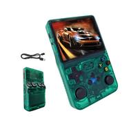 Portable Retro Handheld Game Console, 3.5inch IPS Screen, 10+ Mainstream Emulator,128G TF Card, 15000+ Classic Games, 3500mAH Battery (128G green)