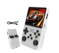 Portable Retro Handheld Game Console, 3.5inch IPS Screen, 10+ Mainstream Emulator, 64G TF Card, 15000+ Classic Games, 3500mAH Battery (64G white)