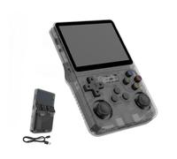 Portable Retro Handheld Game Console, 3.5inch IPS Screen, 10+ Mainstream Emulator, 64G TF Card, 15000+ Classic Games, 3500mAH Battery (64G gray)