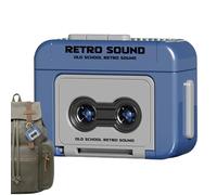 Portable Retro Tape - Recorder Keychain - Listen & Record Anywhere With Sturdy ABS Design | Mini Cassette Music Box Pendant | Lovers As Couple Gift Backpack Ornament, Great For Bags Keys, Fun Re