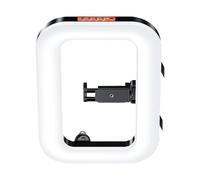 Portable Ring Light for Phone, 21.8x29.5cm ABS Handheld Type-C Rechargeable Lamp with Phone Holder, White LED Light for Live Streaming Viewing Travel Concert Camping School Office Daily Work