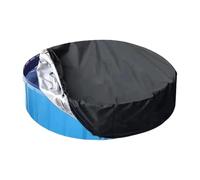 Portable Round Pool Protector, Handy Dustproof Cover, Durable Tear Resistant Shield, Efficient Drawstring Guard, Effective Seasonal Supply for Yard Patio Lawn Grassland Porch Courtyard