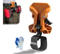 Portable Self-Locking Power Tool Holster - Quick Release Belt Clip Drill Holster for Tool Belt, Impact Holder Tool Belt Accessories for Drills, Hammers, Multitools, Flashlights (Yellow*1PC)