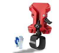Portable Self-Locking Power Tool Holster - Quick Release Belt Clip Drill Holster for Tool Belt, Impact Holder Tool Belt Accessories for Drills, Hammers, Multitools, Flashlights (Red*1PC)