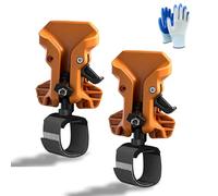 Portable Self-Locking Power Tool Holster - Quick Release Belt Clip Drill Holster for Tool Belt, Impact Holder Tool Belt Accessories for Drills, Hammers, Multitools, Flashlights (Yellow*2PCS)