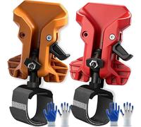 Portable Self-Locking Power Tool Holster, Universal Heavy Duty Drill Holder Belt Clip, Double Locks Compact Practical Quick Draw Belt Tool Holder for Cordless Drills Hammers & Wrench (2PCS-B)
