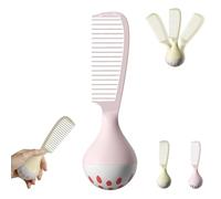 Portable Self-Standing Comb, Wide Tooth Detangling Comb, Gentle on Scalp & Hair, Comfortable Grip Handle, Durable & Easy to Clean (1 Pcs*Pink)