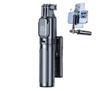 Portable Selfie Stick, Wireless Tripod Stabilizer, 5.91x1.18x1.18inches Handheld Phone Holder with Remote Control for Sports Recording, Group Photos, Streaming, Walking