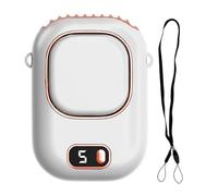 Portable Silent Clip On Bladeless Fan, Waist Clip Fans | 5 Speed Silent Digital Display Cooling Device | Personal Bladeless Waist Fan For Outdoor Hiking Farms Clothes Neck Desktop Camping Beach