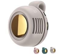 portable silent mini bladeless electric fan, 2025 New portable silent mini bladeless electric fan clip on, for Shirt Waist Neck, 3 Speeds Personal Fan for Outdoor Travel Workout (White)