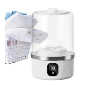 Portable Small Washing Machine - Electric Washer for Clothes Towels Socks, Rechargeable Compact Laundry Cleaner, Lightweight Automatic Device | Travel Dorm Apartment Home Use Socks