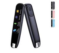 Portable Smart Scanning & Reading Translators, 112 Language Electronic Dictionary with Offline Online Translation, Translator Pen for Study, Work, Travel (Black)