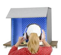 Portable Sound Booth Recording Equipment, Sound Isolation Room for Home Studio, Microphone Foam Booth Cube, Desktop Soundproof Cover, for Recording Studio Quality Audio