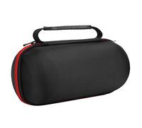 Portable Sound Storage - Shockproof Audio Protective Case with Shoulder Strap for Carrying - Black and Red Nylon for Pulse4 Speaker
