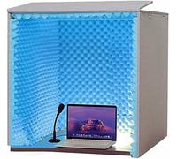 Portable Soundproof Vocal Booth for Desktop Microphone, Absorbing Shield to Filter Noise And Enhance Recording Quality