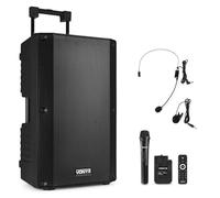 Portable speaker met Bluetooth - Vonyx VSA700-BP - met draadloze microfoon en headset microfoon - 1000W