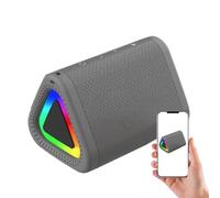 Portable Speaker, Small Vintage Wireless, Adjustable Brightness Retro Design, Cute Stereo Sound Gadget with, Electronic Audio Accessory for Dorm Room, Pool Party, Camping