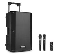 Portable speaker - Vonyx VSA500 - Trolley speaker met Bluetooth en 2 draadloze microfoons - 800W