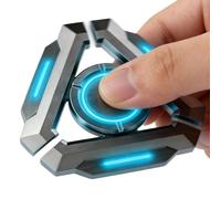 Portable Spinner Toy, Funny Alloy Quiet Relief, Glow in the Dark Sensory Fidget Gadget with Smooth Rotation, Metal Construction with Stress Relief Design, Portable Storage Easy Grip