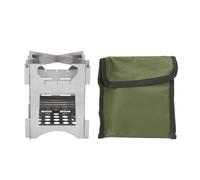Portable Stainless Steel Wood Burning Stove | Foldable Camping Stove for Outdoor Cooking/Hiking/Picnic | Mini Cooker Uses Twigs & Branches as Fuel | Enhanced Ventilation Design
