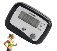 Portable Step Counter - Walking Calorie Pedometer for Adults | ABS Clip Design, 20g Lightweight, AG10 Battery, Tracks Miles Kilometers Calories, Seniors Kids Women Men