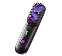 Portable Straightener Brush - Cordless Straightener Comb With LED Display | 3 impostazioni di temperatura Hot Comb Hair Styling Brush for Black Women Hair, Portable Cordless Straightener