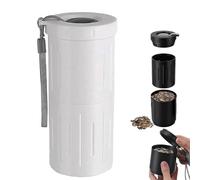 Portable Sunflower Seed Spit Cup with Shell Storage, 2-In-1 Seed Holder & Spit Disposal Container, 3D Printed Portable Pistachios Snack Nut Bowl Cup, for Outdoor,Travel,In-Car, Ball Games (White)