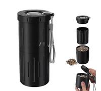 Portable Sunflower Seed Spit Cup with Shell Storage, 2-In-1 Seed Holder & Spit Disposal Container, 3D Printed Portable Pistachios Snack Nut Bowl Cup, for Outdoor,Travel,In-Car, Ball Games (Black)