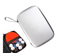 Portable Table Tennis Racket Box - 11.42x7.68x1.97in Table Tennis Racket Storage Bag | 2 Paddles 6 Balls Tabletennis Paddle Bag with Zipper | Reusable Protective Organizer Storage for Outdoor Indoor