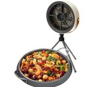 Portable Tabletop Range Hood Desktop Exhaust Fan Range Hood USB Kitchen Air Cleaner Portable Cooking Exhaust Hood BBQ Exhaust Fan Low Noise Tabletop Air Cleaner