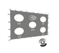 Portable Target Net, Foldable Soccer Accuracy Cloth, 24x8 Feet Gear with Reinforced Mesh, Nylon Exercise Supply, Training Sheet with Five-Hole Design, Accuracy Net for Adults and Youth