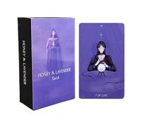 Portable Tarot Cards - Compact Divination Deck, Travel Oracle Card with Illustrated Design, Fortune Telling Deck, Tarot Game Board, Spiritual Guidance for Family Holiday Gatherings Festival Events