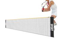 Portable Tennis Net, Weather Resistant Badminton Nets, Foldable Height Adjustable Weatherproof, Volleyball Net For Backyard Sports Beach Court Driveway Playground Outdoor Indoor Training