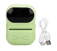 Portable Thermal Printer Pocket Label Maker Bluetooth Wireless Barcode Sticker Printer for Small Business Clothing Tags Jewelry Labels ABS Material 57x50mm (Green)