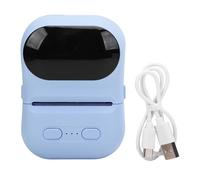 Portable Thermal Printer Pocket Label Maker Bluetooth Wireless Barcode Sticker Printer for Small Business Clothing Tags Jewelry Labels ABS Material 57x50mm (Blue)