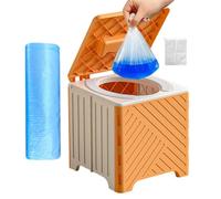 Portable Toilet for Camping Foldable - Waste Tank 154lbs Weight Capacity RV
